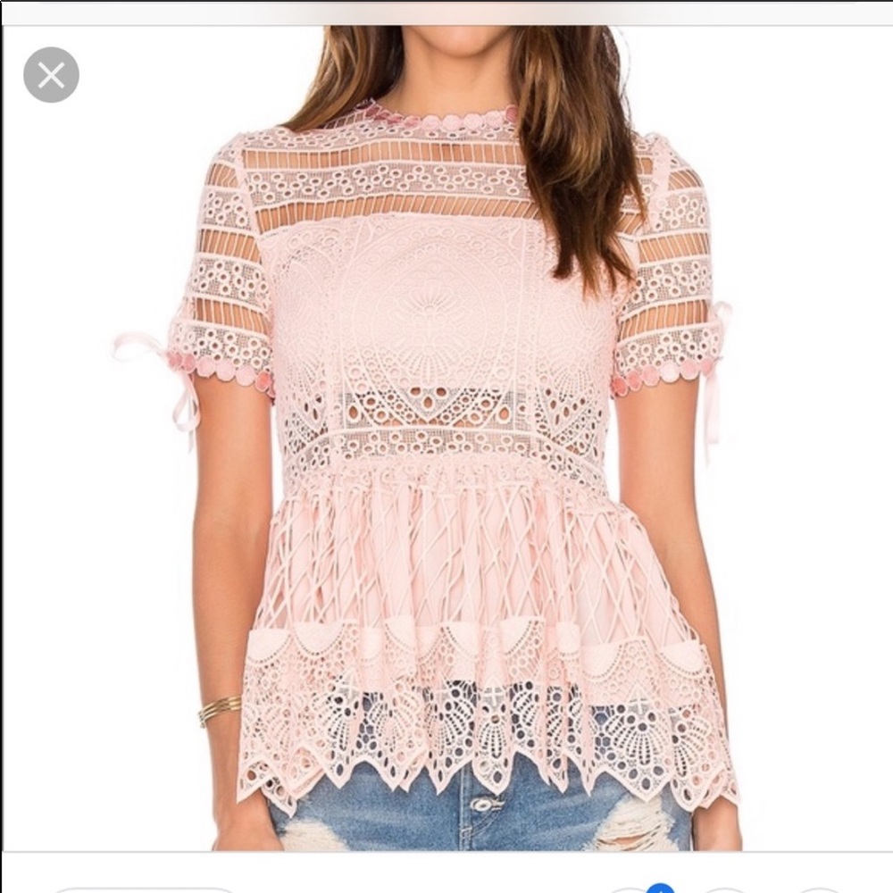 Alexis - babydoll white blouse